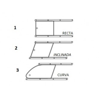 Conjunto trampilla deslizante izquierda