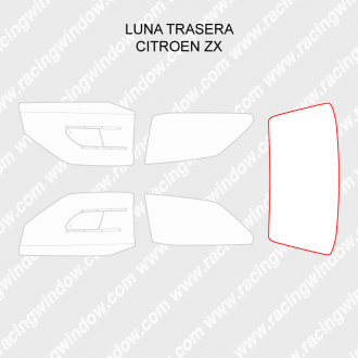 Luna trasera CITROEN ZX 3 PUERTAS