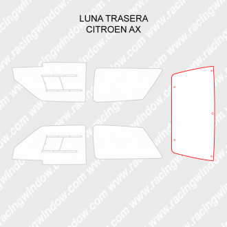 Luna trasera CITROEN AX 3 PUERTAS