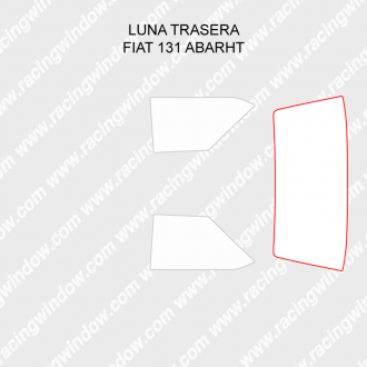 Luna trasera FIAT 131 ABARTH