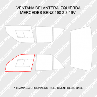 Ventana delantera izquierda MERCEDES 190 W201 4 PUERTAS