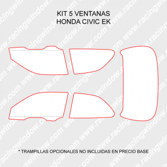 Kit 5 ventanas HONDA CIVIC EK