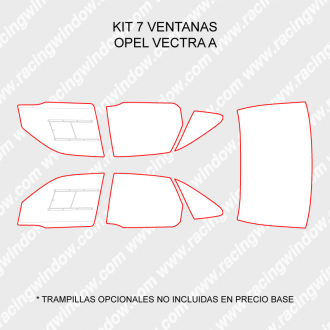 Kit 7 ventanas OPEL VECTRA A SEDAN