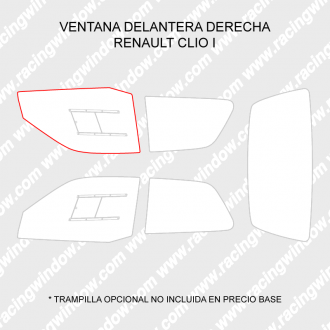 Ventana delantera derecha RENAULT CLIO 1 3 PUERTAS