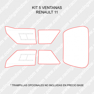 Kit 5 ventanas RENAULT R11