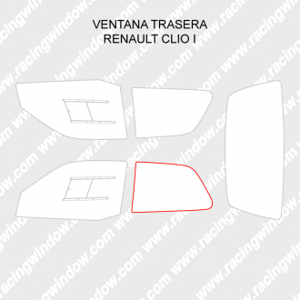 Ventana puerta trasera RENAULT CLIO 1 3 PUERTAS