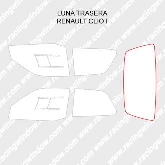 Luna trasera RENAULT CLIO 1 3 PUERTAS