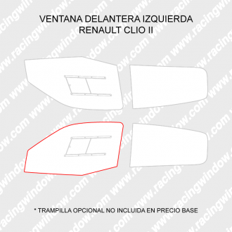 Ventana delantera izquierda RENAULT CLIO 2 3 PUERTAS