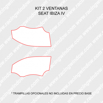 Kit 5 ventanas SEAT IBIZA MK4 (6J) 3 PUERTAS