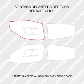 Ventana delantera derecha RENAULT CLIO 2 3 PUERTAS