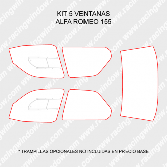 Kit 5 ventanas ALFA ROMEO 155