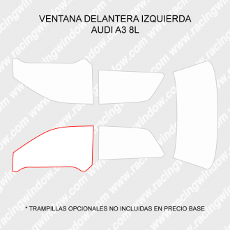 Ventana delantera izquierda AUDI A3 8L 3 PUERTAS
