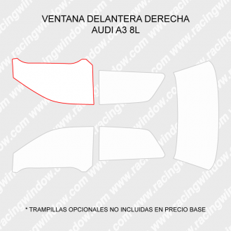 Ventana delantera derecha AUDI A3 8L 3 PUERTAS