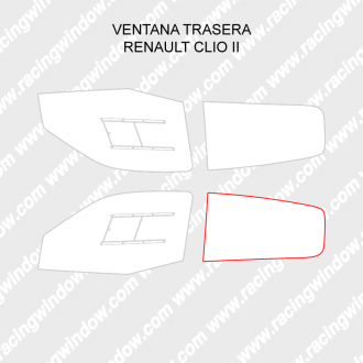 Ventana puerta trasera RENAULT CLIO 2 3 PUERTAS
