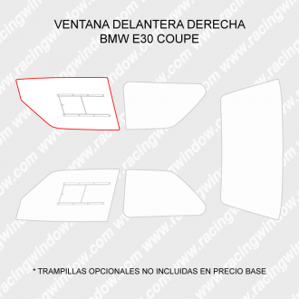 Ventana delantera derecha BMW E30 COUPE