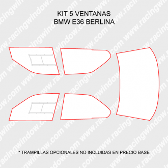 Kit completo lunas BMW E36 BERLINA