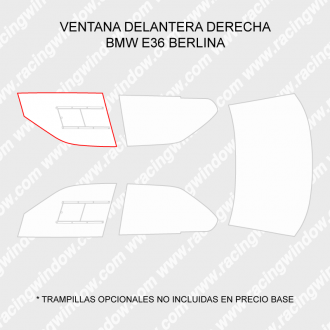 Ventana delantera derecha BMW E36 BERLINA