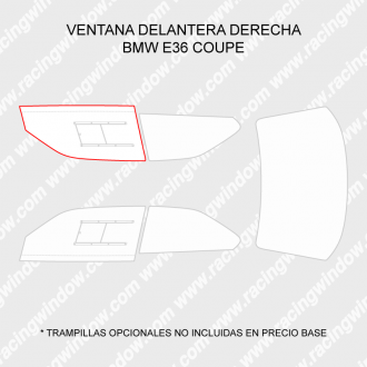 Ventana delantera derecha BMW E36 COUPE
