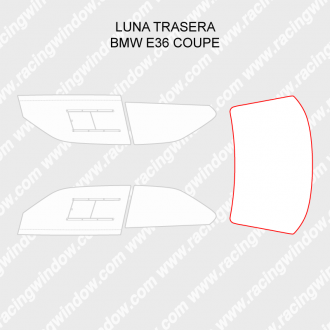 Luna trasera BMW E36 COUPE