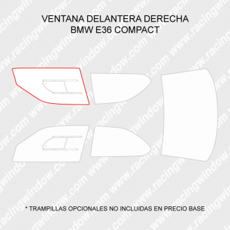 Ventana delantera derecha BMW E36 COMPACT