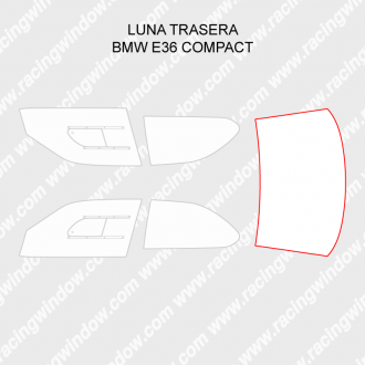 Luna trasera BMW E36 COMPACT