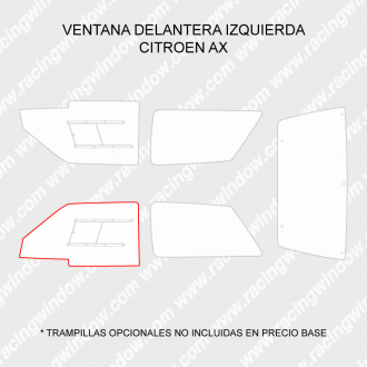 Ventana delantera izquierda CITROEN AX 3 PUERTAS