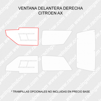 Ventana delantera derecha CITROEN AX 3 PUERTAS