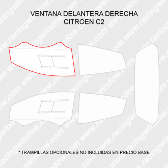 Ventana delantera derecha CITROEN C2 3 PUERTAS