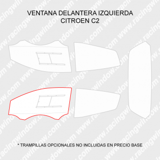 Fenêtre avant gauche CITROEN C2 3 DES PORTES