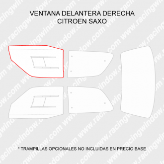 Ventana delantera derecha CITROEN SAXO 3 PUERTAS