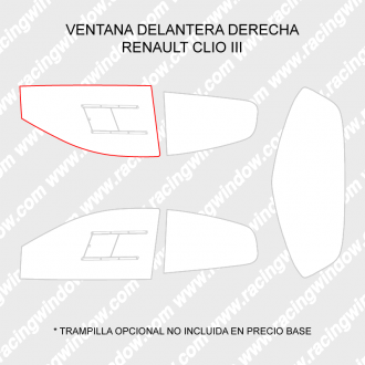 Ventana delantera derecha RENAULT CLIO 3 3 PUERTAS