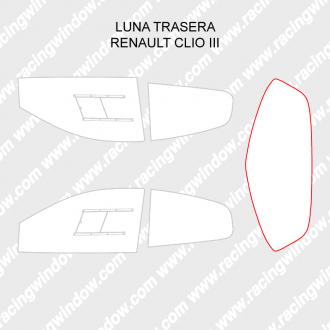 Luna trasera RENAULT CLIO 3 3 PUERTAS