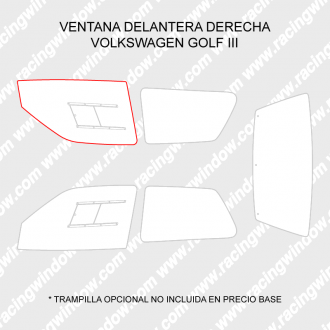 Ventana delantera derecha VOLKSWAGEN GOLF MK3 3 PUERTAS