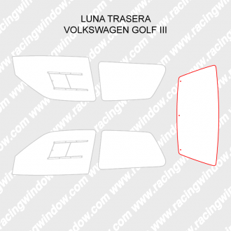 Luna trasera VOLKSWAGEN GOLF MK3 3 PUERTAS